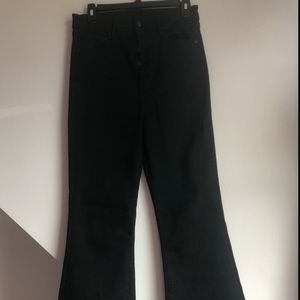 American Eagle high waisted black flares